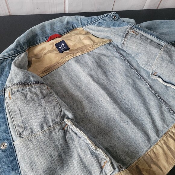 Gap Kids Denim Jean Jacket, Girl S 6-7, Snap Front Closure Button Detail, EUC - Picture 10 of 11